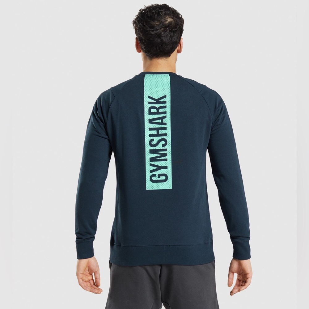 NWOT Gymshark Bold Crew Navy Men’s Sz. L